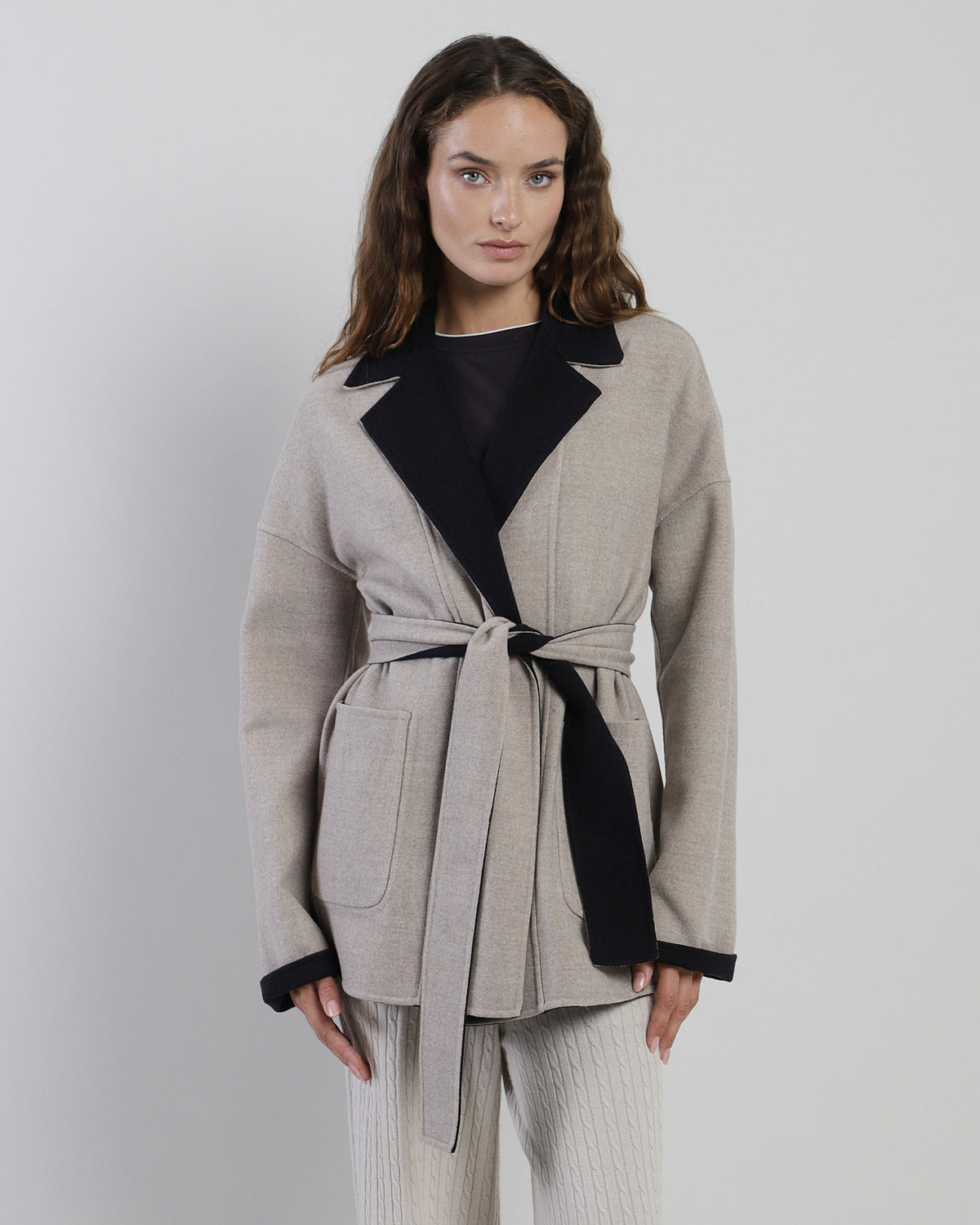 CAPPOTTO CON CINTURA LANA 14 MICRON - 8