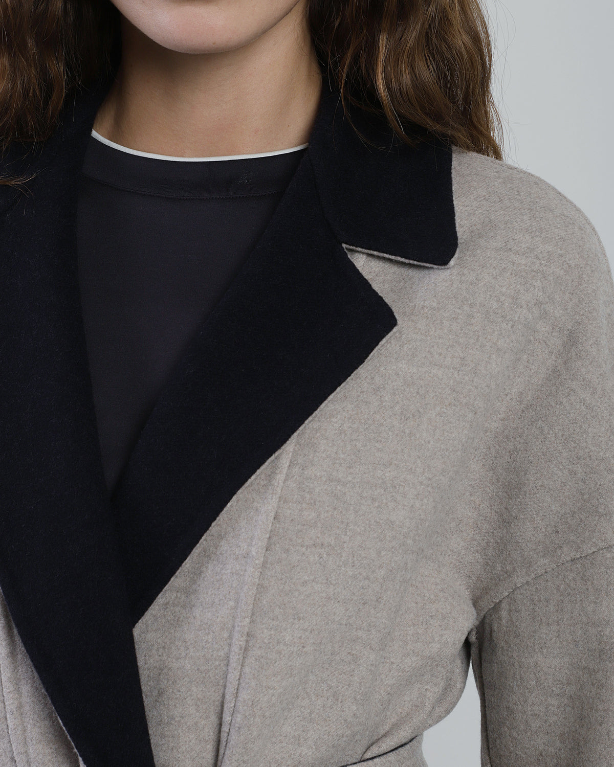 CAPPOTTO CON CINTURA LANA 14 MICRON