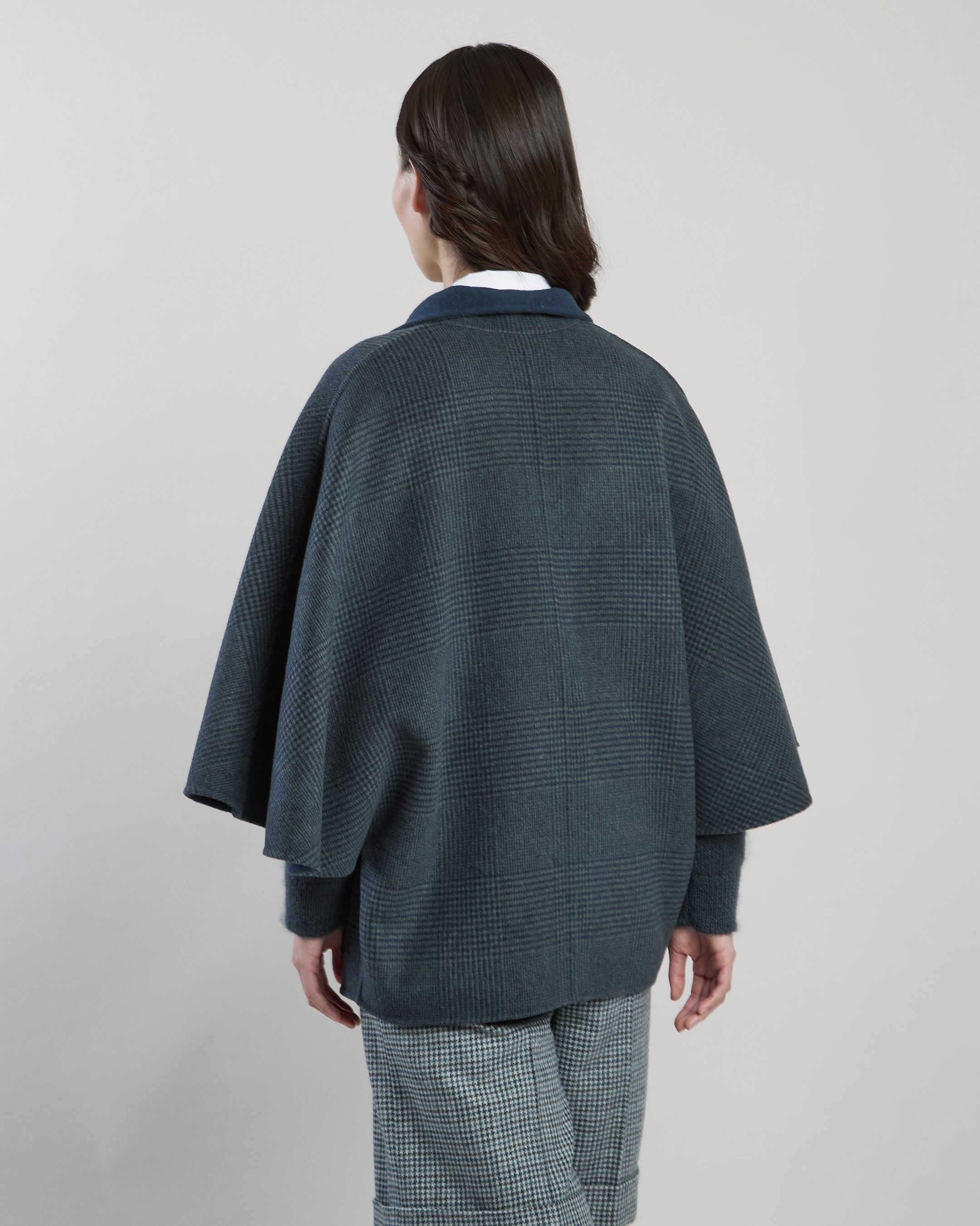 CAPPOTTO MONOPETTO REVERSIBILE LANA CASHMERE GALLES - 2