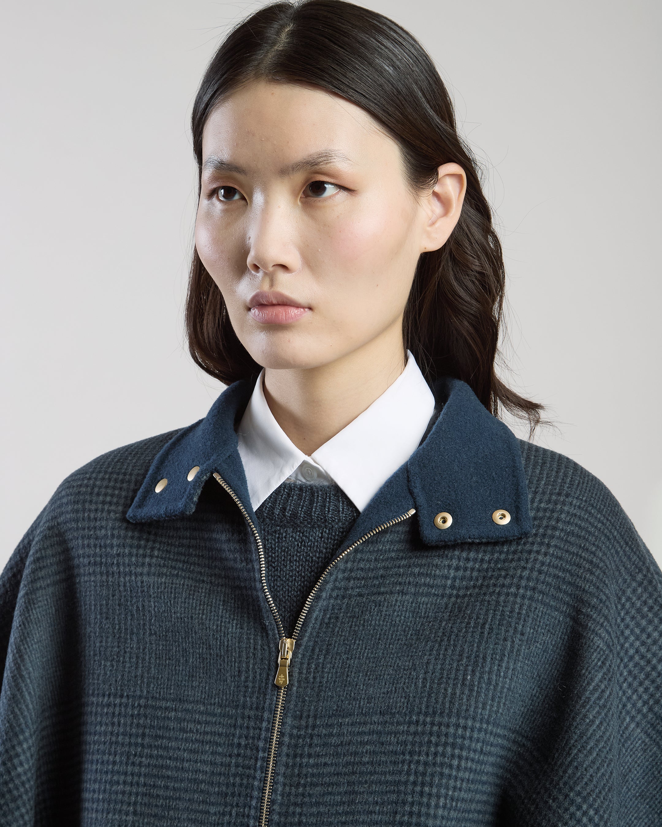 CAPPOTTO MONOPETTO REVERSIBILE LANA CASHMERE GALLES