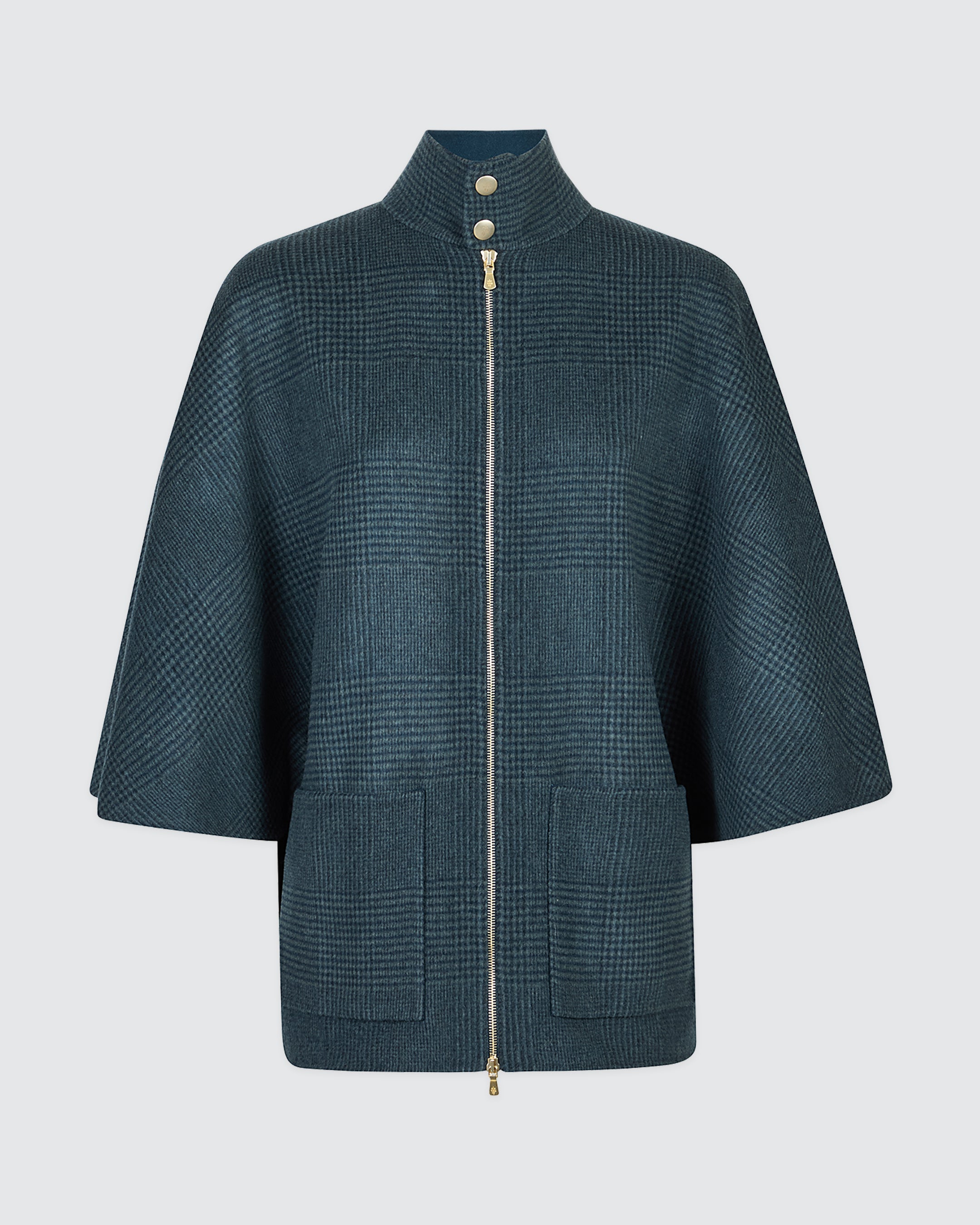 CAPPOTTO MONOPETTO REVERSIBILE LANA CASHMERE GALLES - 6