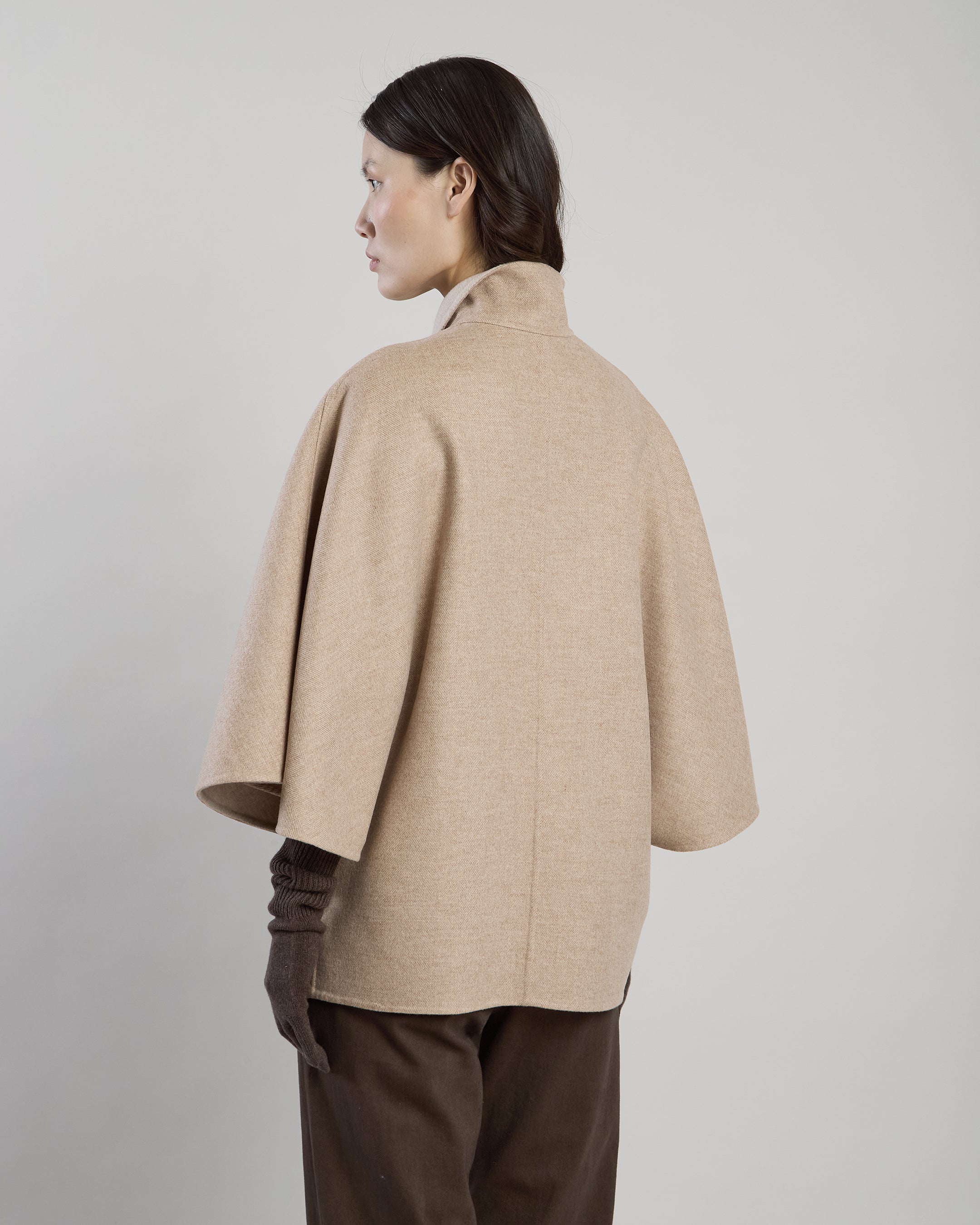 CAPPOTTO MONOPETTO REVERSIBILE LANA CASHMERE - 2