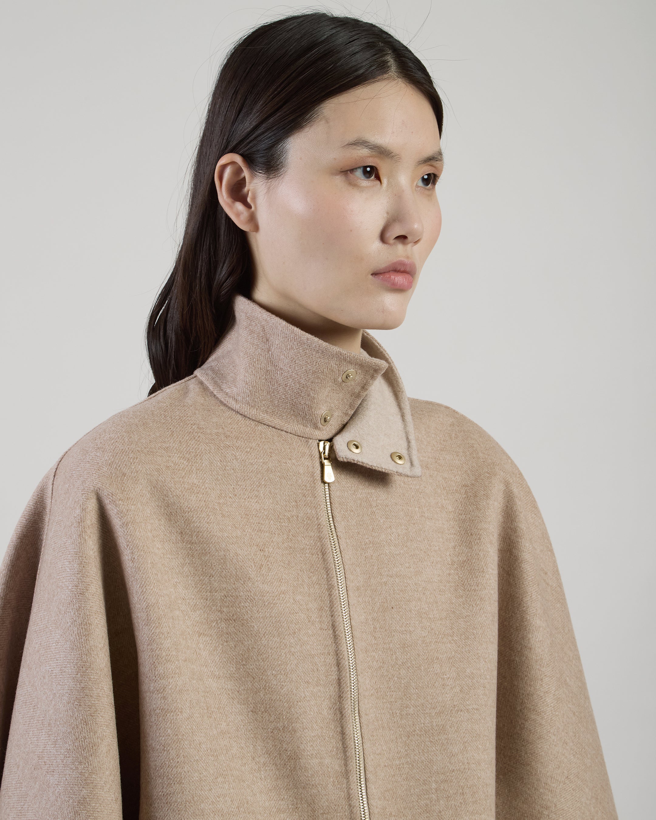 CAPPOTTO MONOPETTO REVERSIBILE LANA CASHMERE