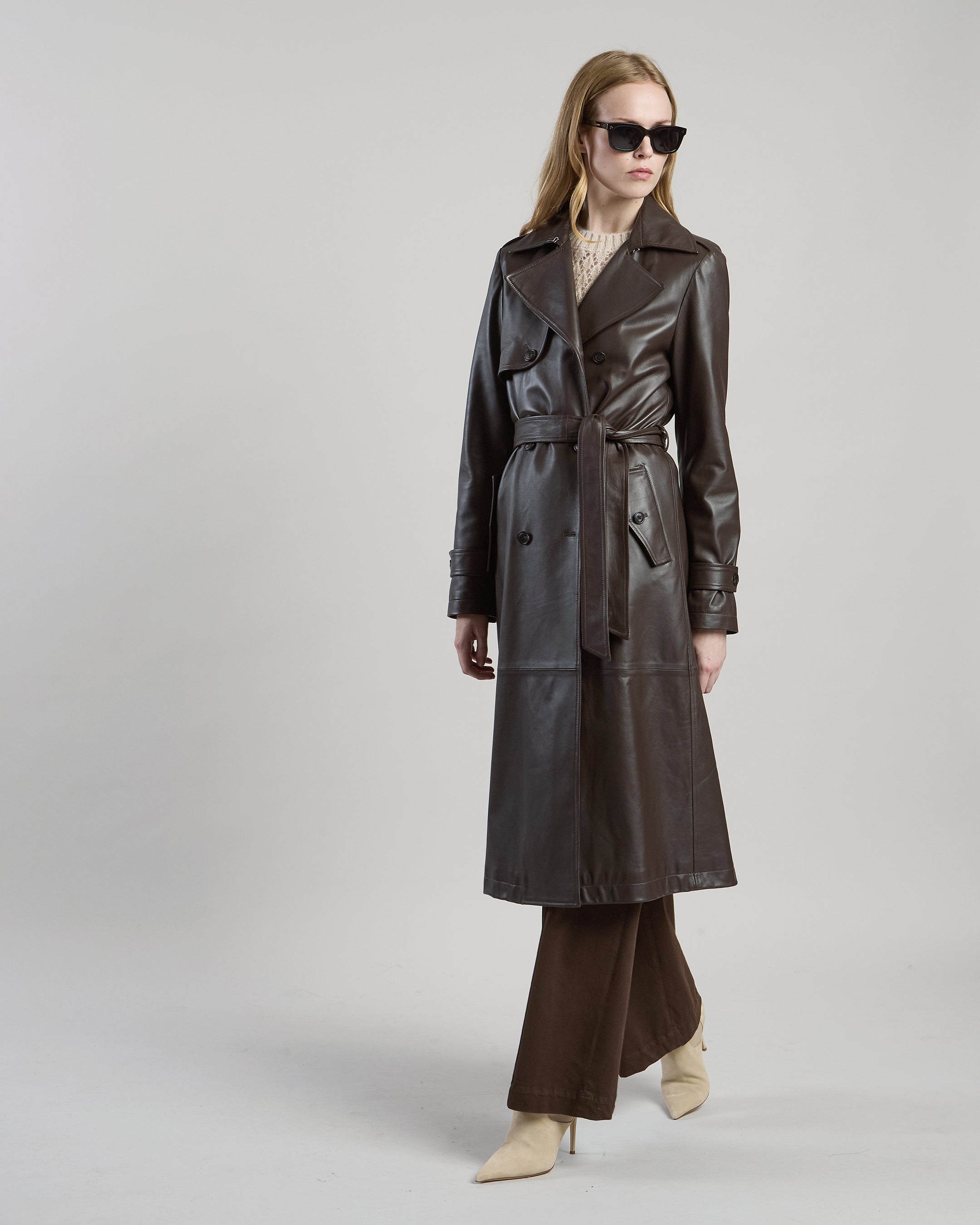 TRENCH IN PELLE NAPPA