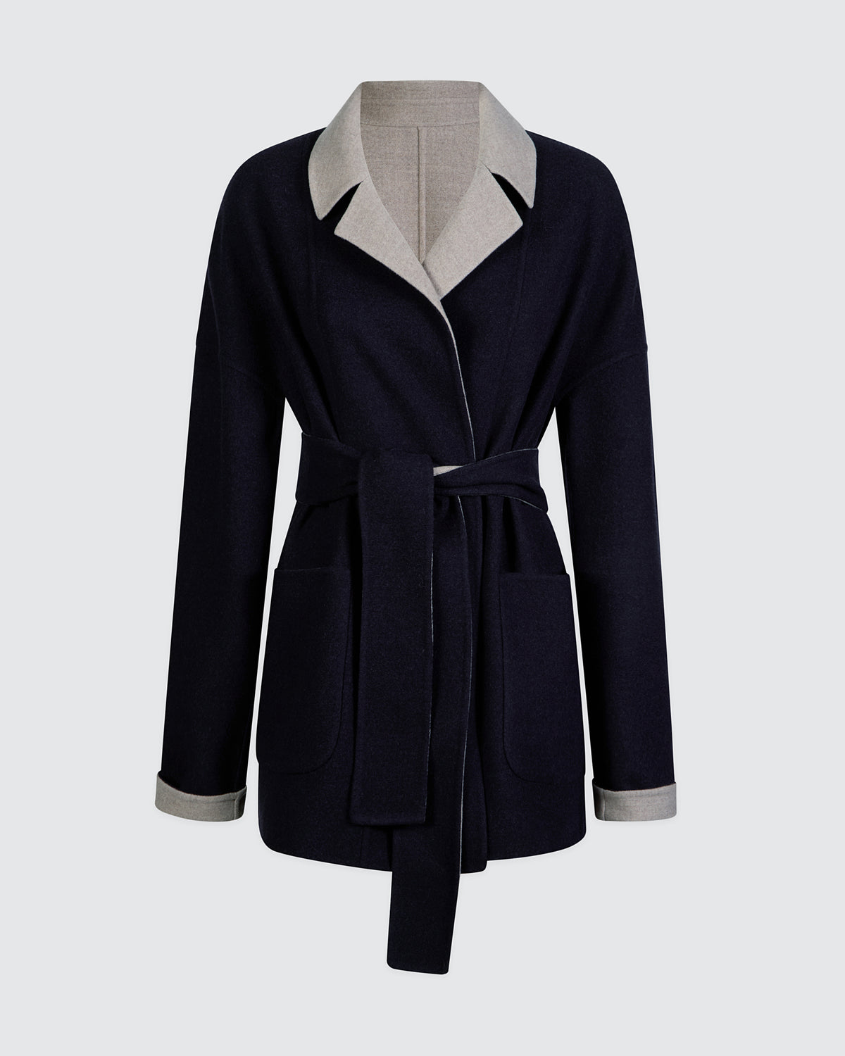 CAPPOTTO CON CINTURA LANA 14 MICRON - 5
