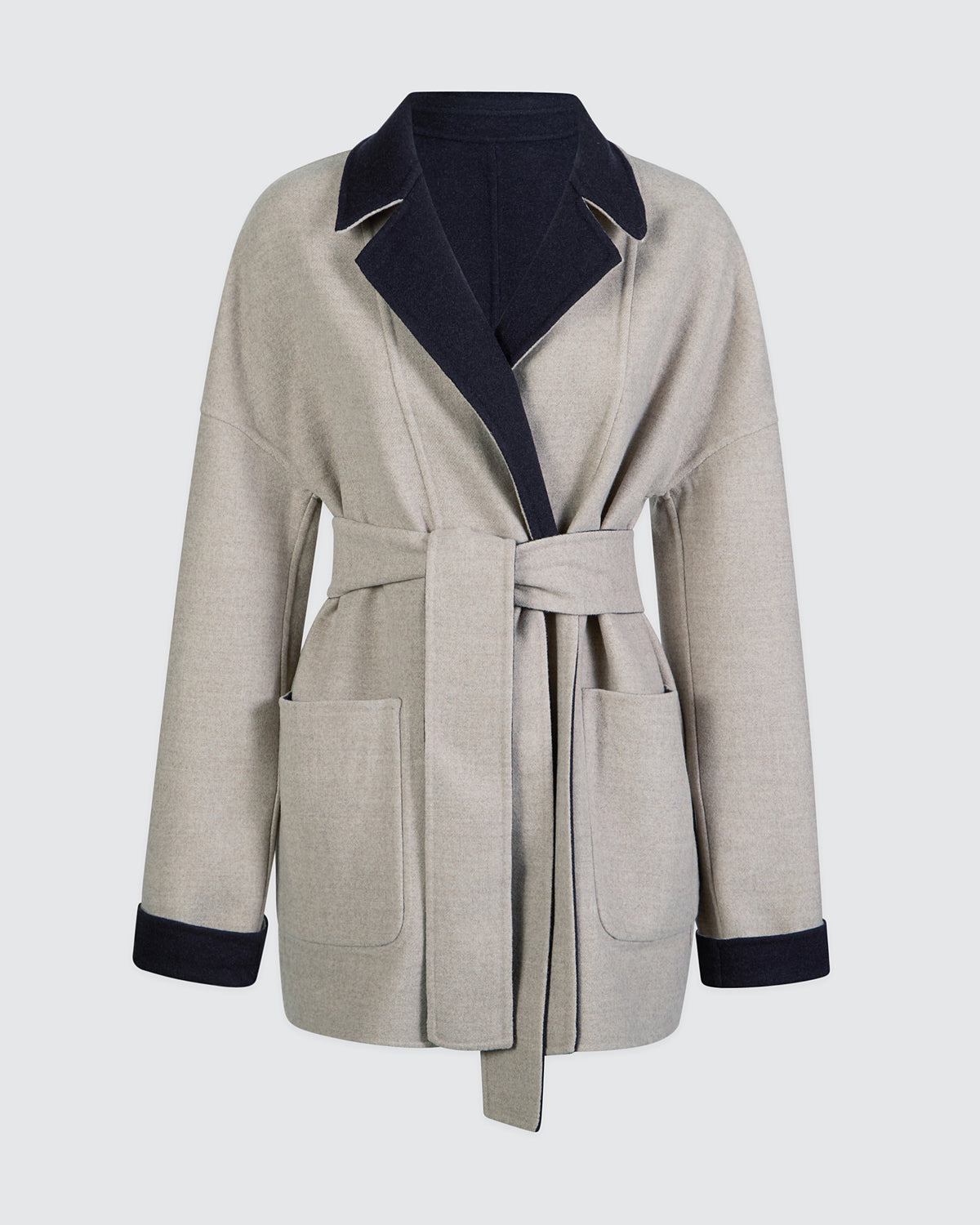 CAPPOTTO CON CINTURA LANA 14 MICRON - 13