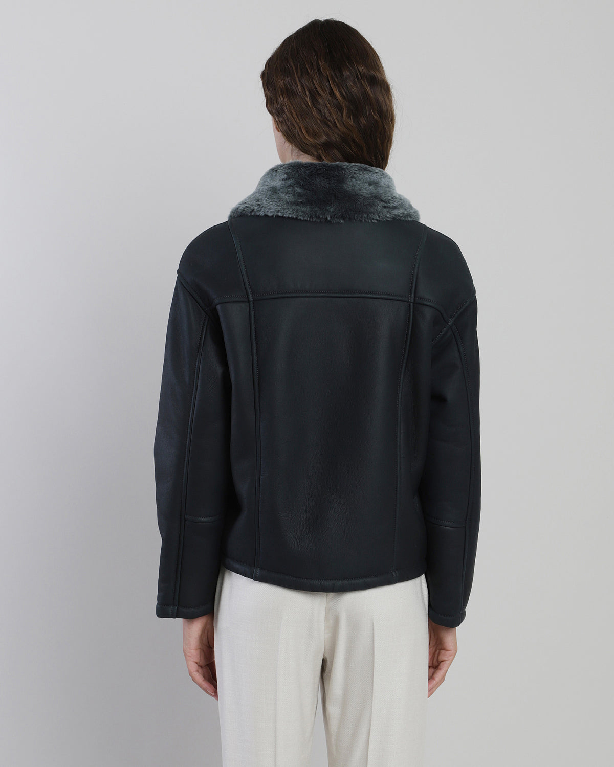 GIUBBINO IN PELLE SHEARLING NAPPATO - 3