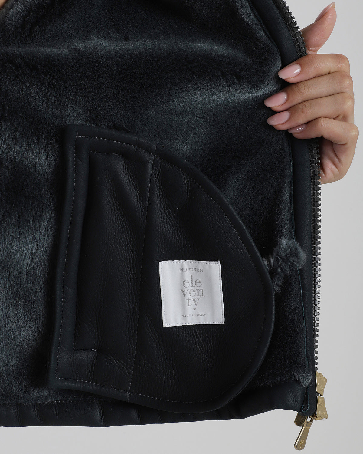 GIUBBINO IN PELLE SHEARLING NAPPATO - 8