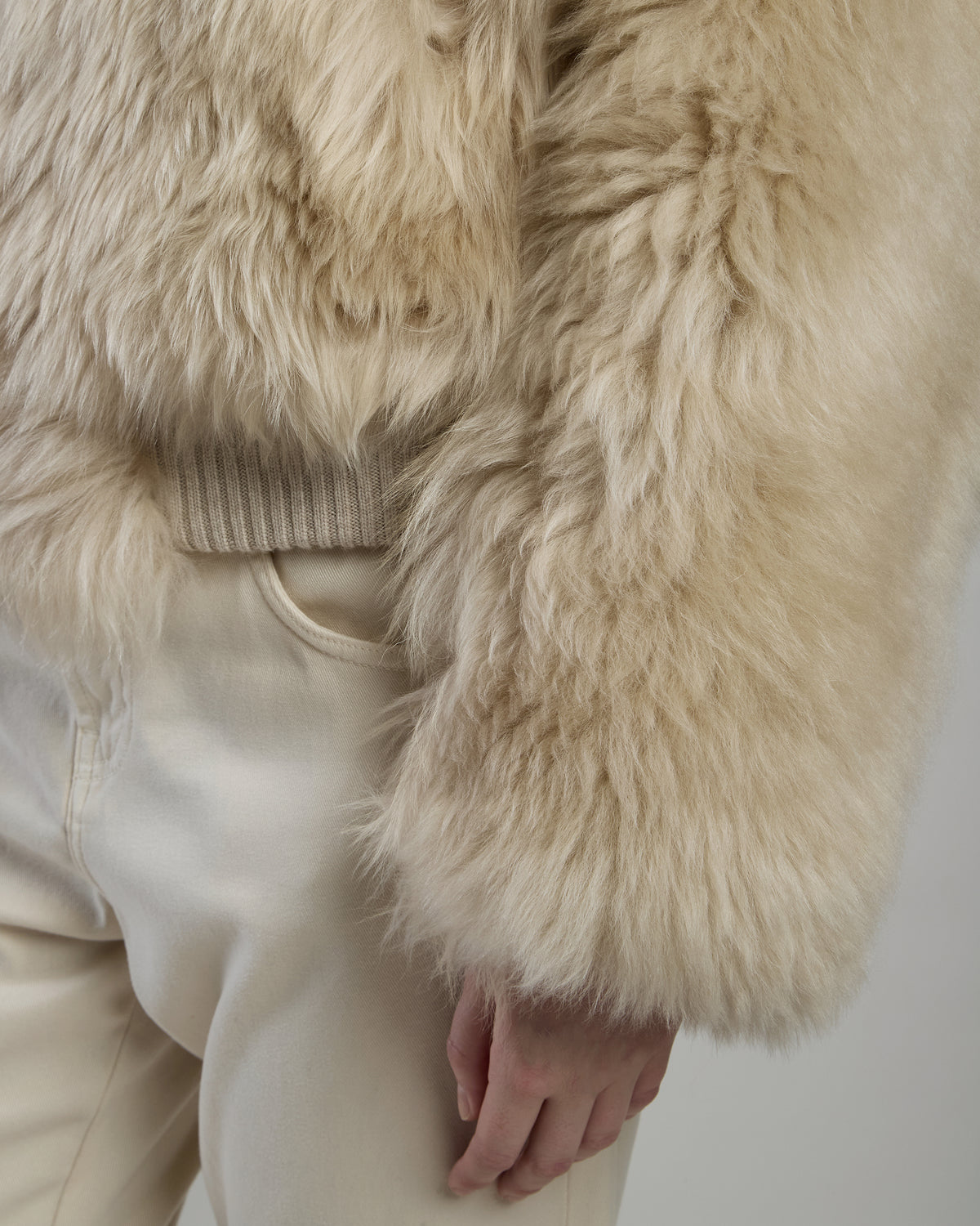BOMBER IN SHEARLING PECORA FOX