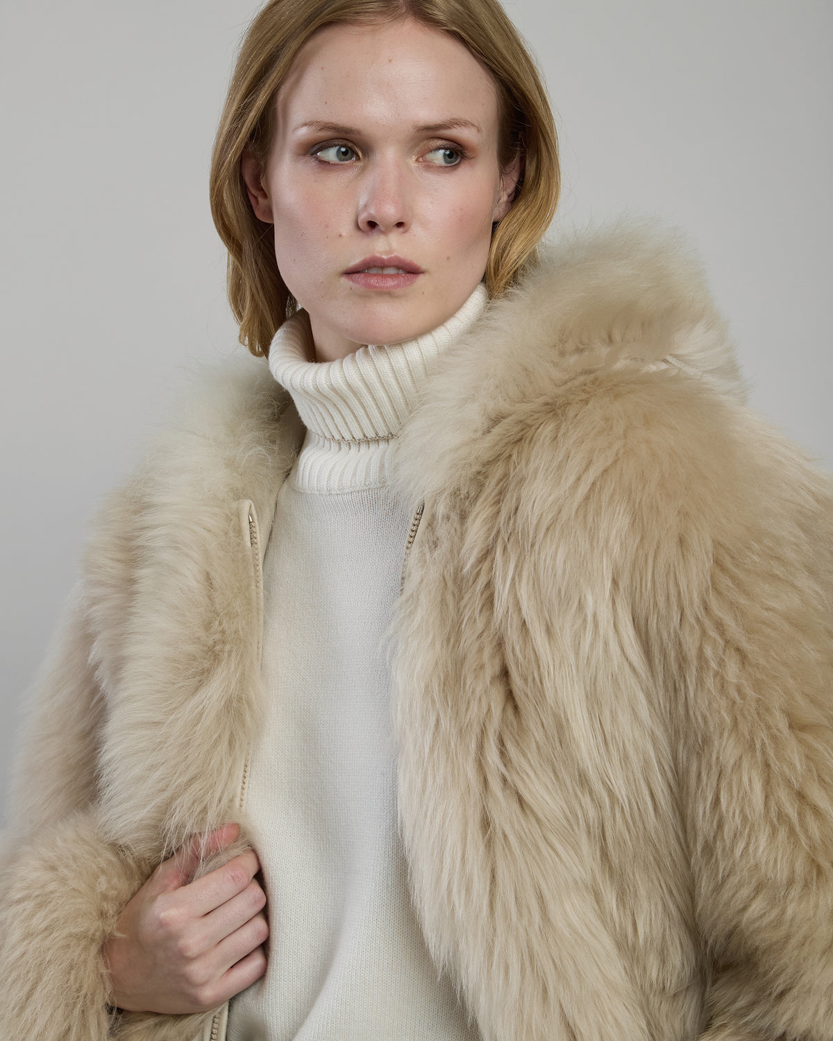 BOMBER IN SHEARLING PECORA FOX - 4