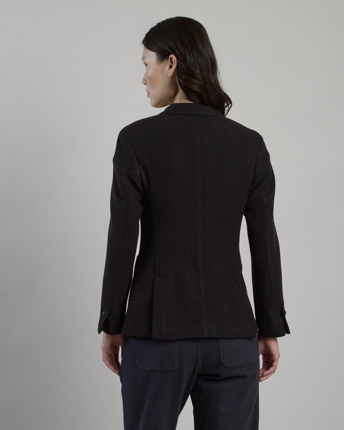 DOUBLE-BREASTED LUREX WOOL JACKET alternative