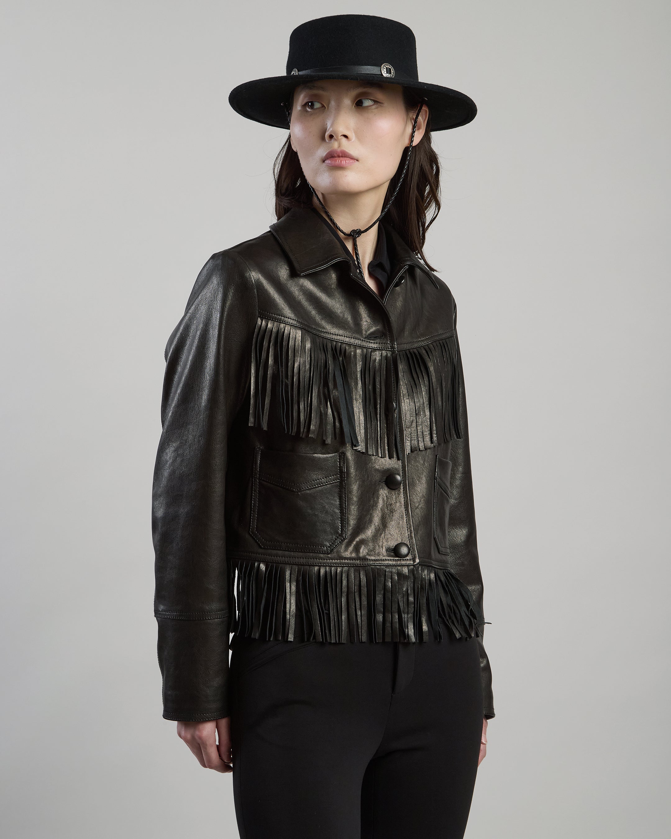 GIACCA IN PELLE NAPPA WASHED