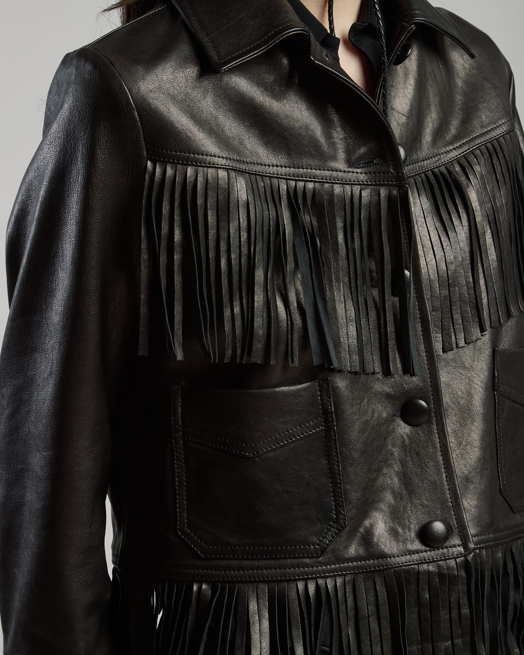 GIACCA IN PELLE NAPPA WASHED