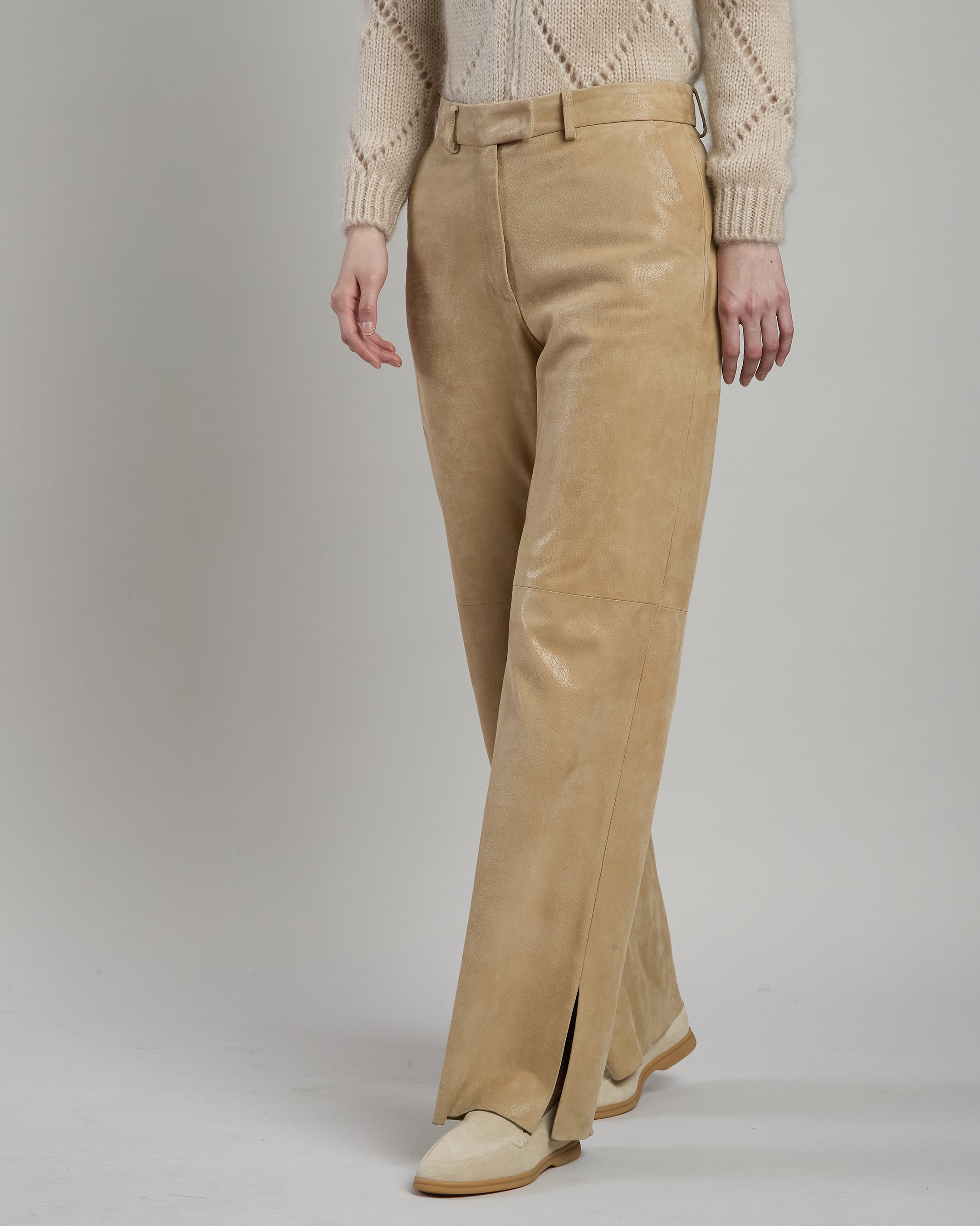 PANTALONE SUEDE STAMPATO - 1