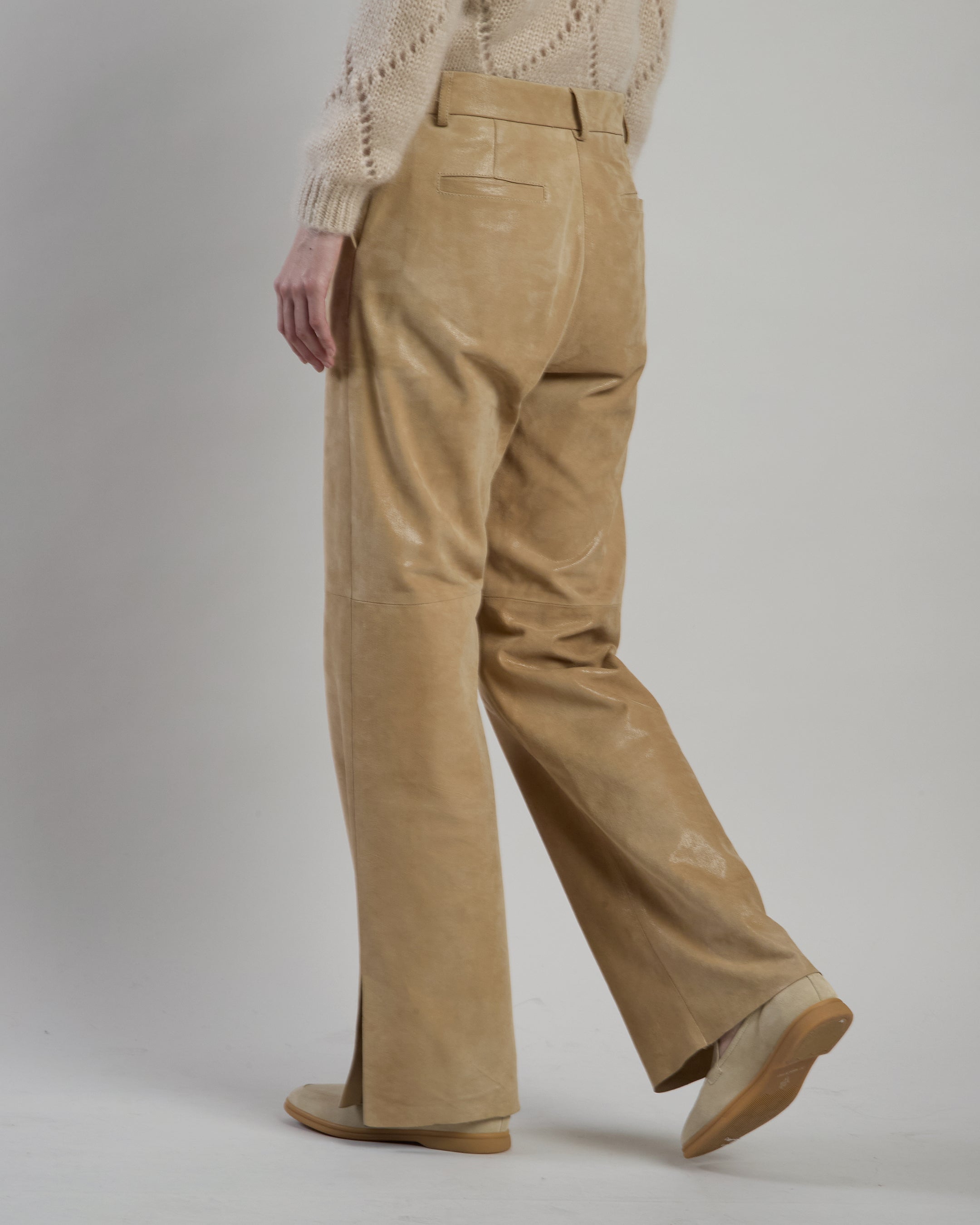 PANTALONE SUEDE STAMPATO