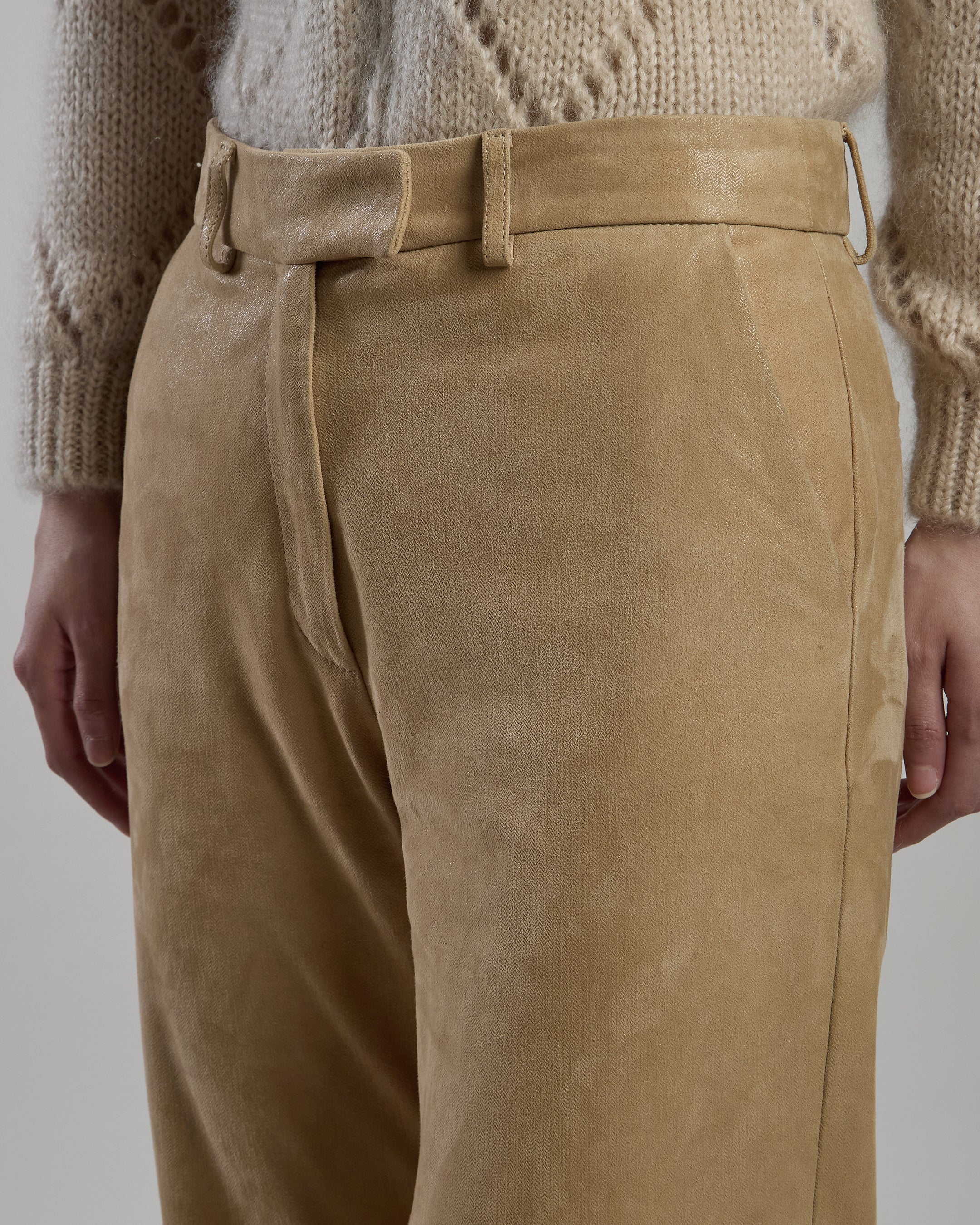 PANTALONE SUEDE STAMPATO