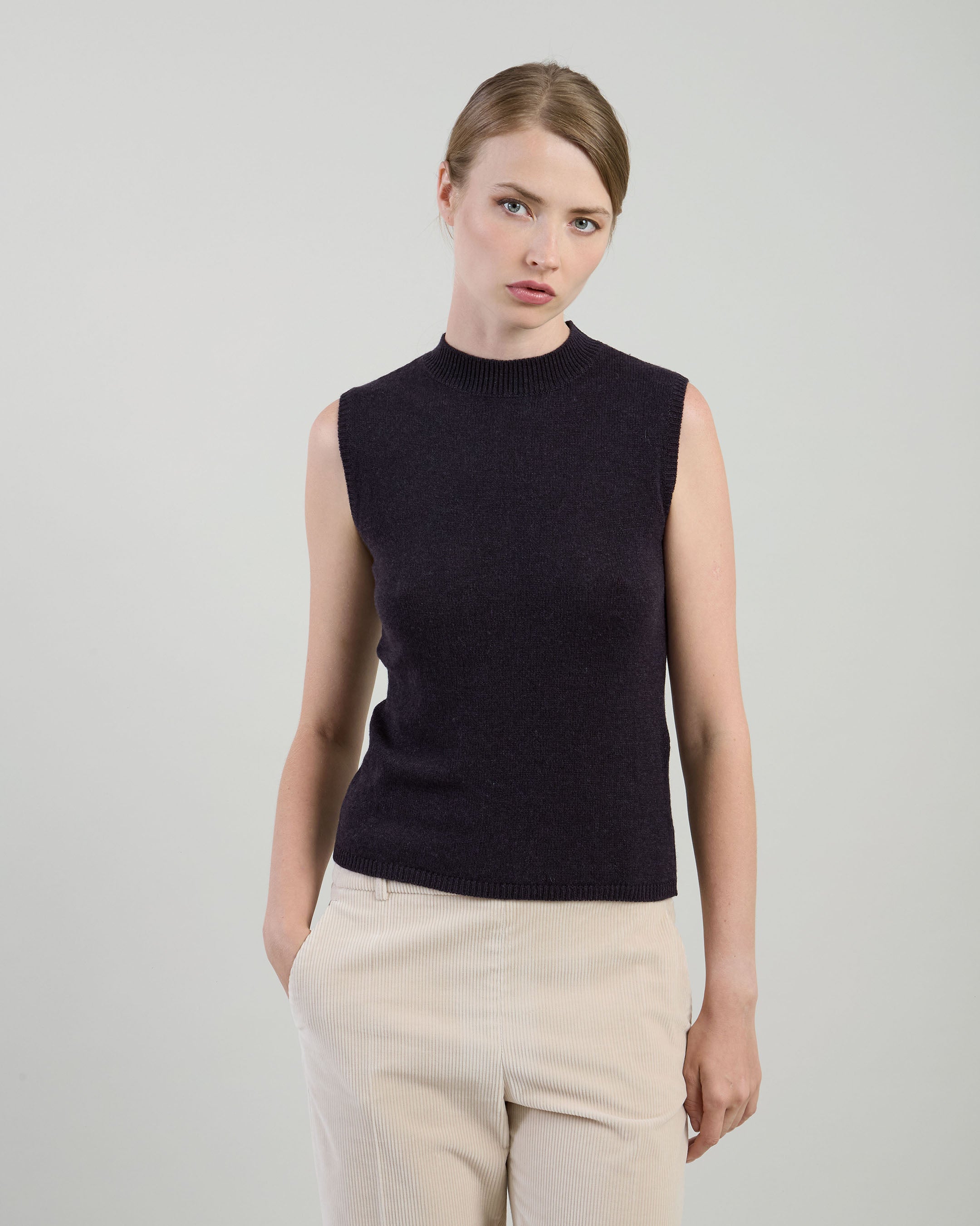 MAGLIA SMANICATA CASHMERE - 1