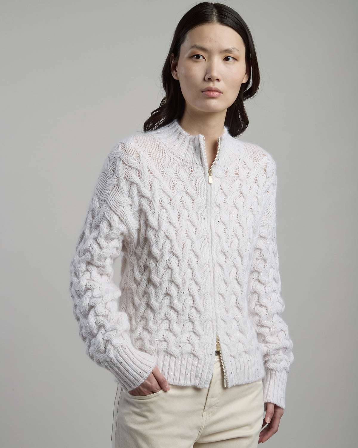 WOOL MOHAIR SILK DRESS