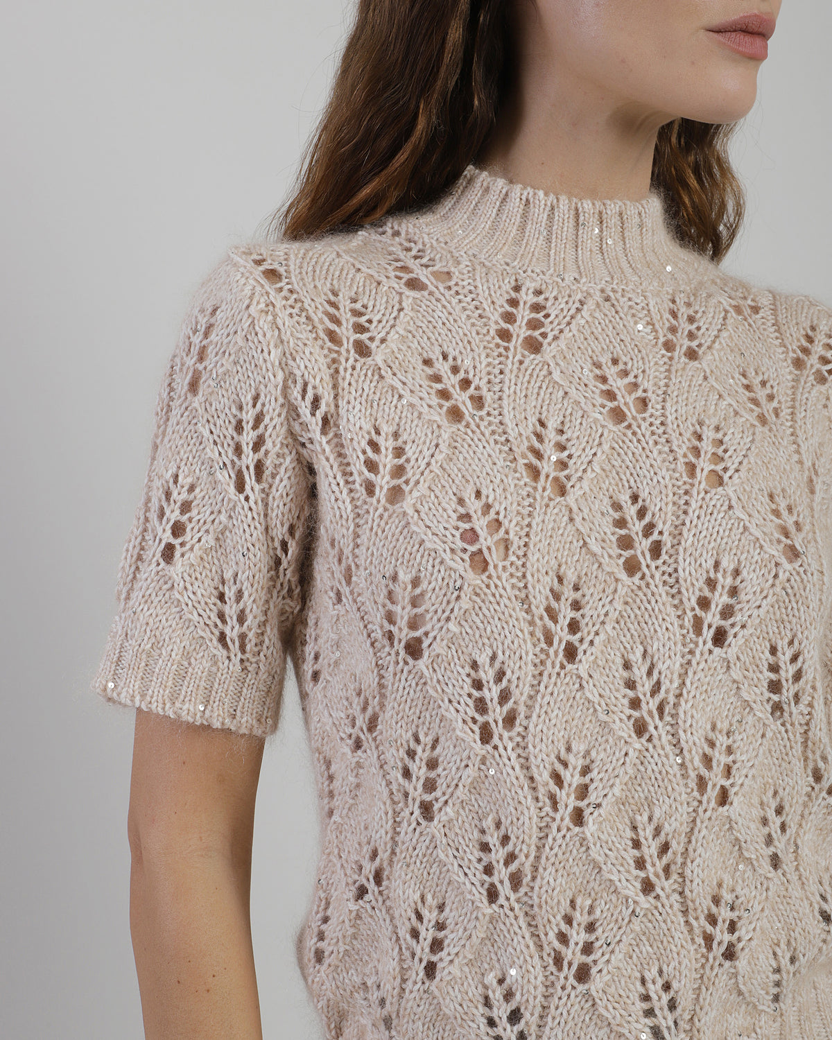 MAGLIA GIROCOLLO LANA MOHAIR SETA - 3