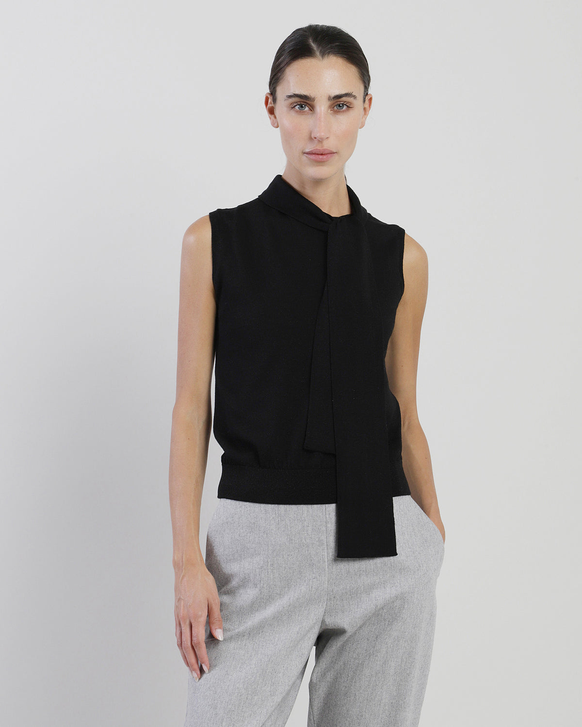 MAGLIA SMANICATA LANA LUREX