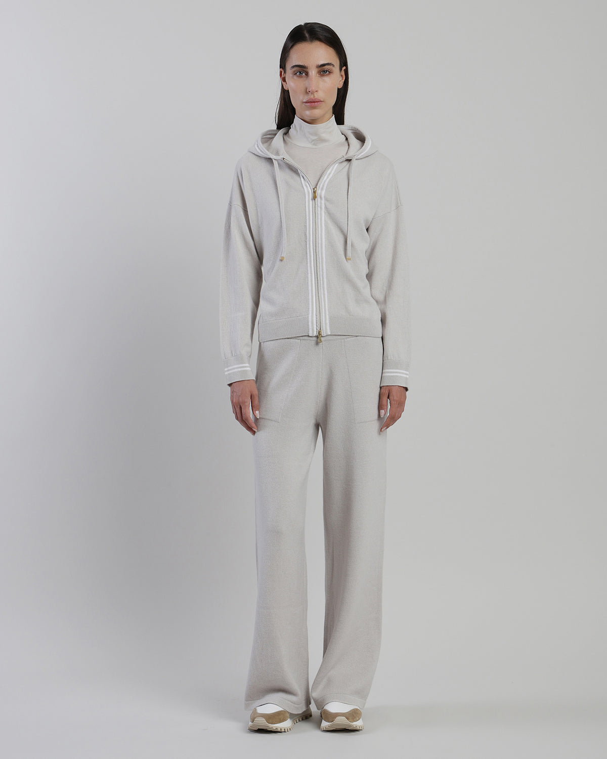 MAGLIA FULL ZIP CASHMERE RIGA TENNIS - 1