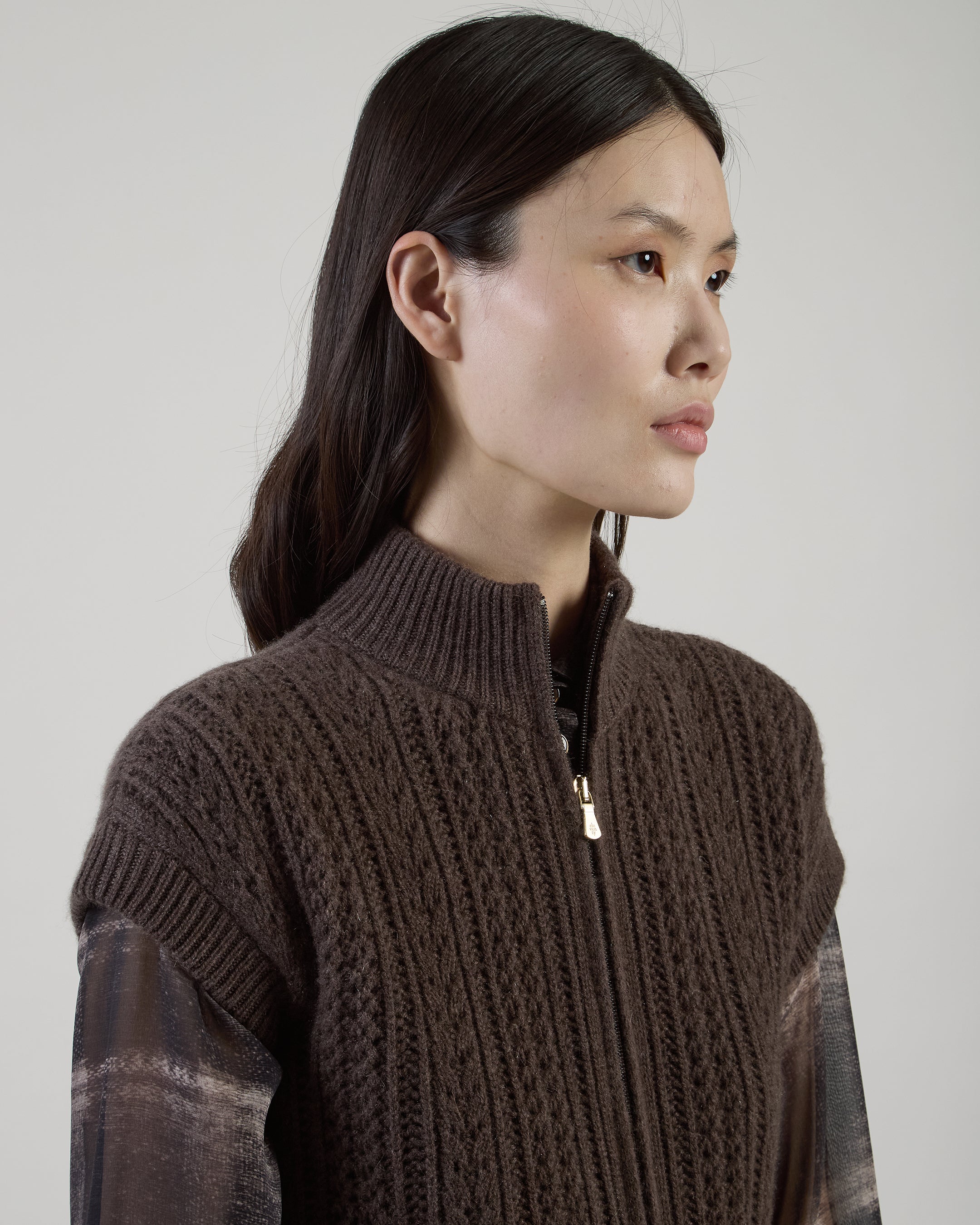 MAGLIA FULL ZIP CASHMERE