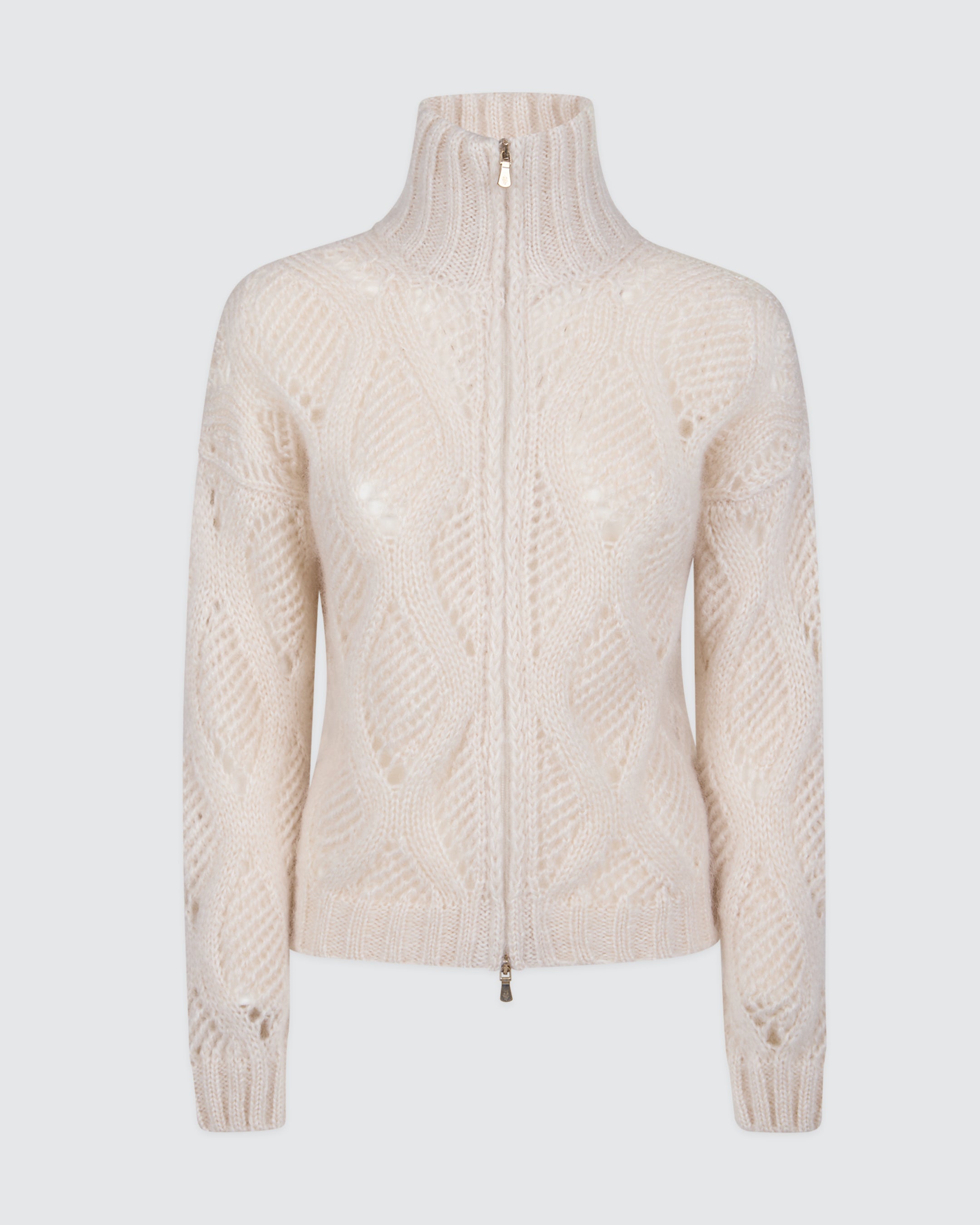 KID MOHAIR SILK FULL-ZIP SWEATER | Eleventy