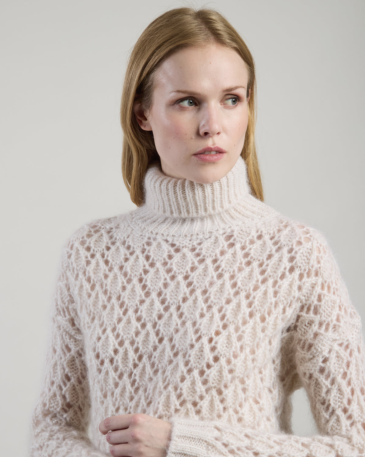 KID MOHAIR SILK TURTLENECK SWEATER