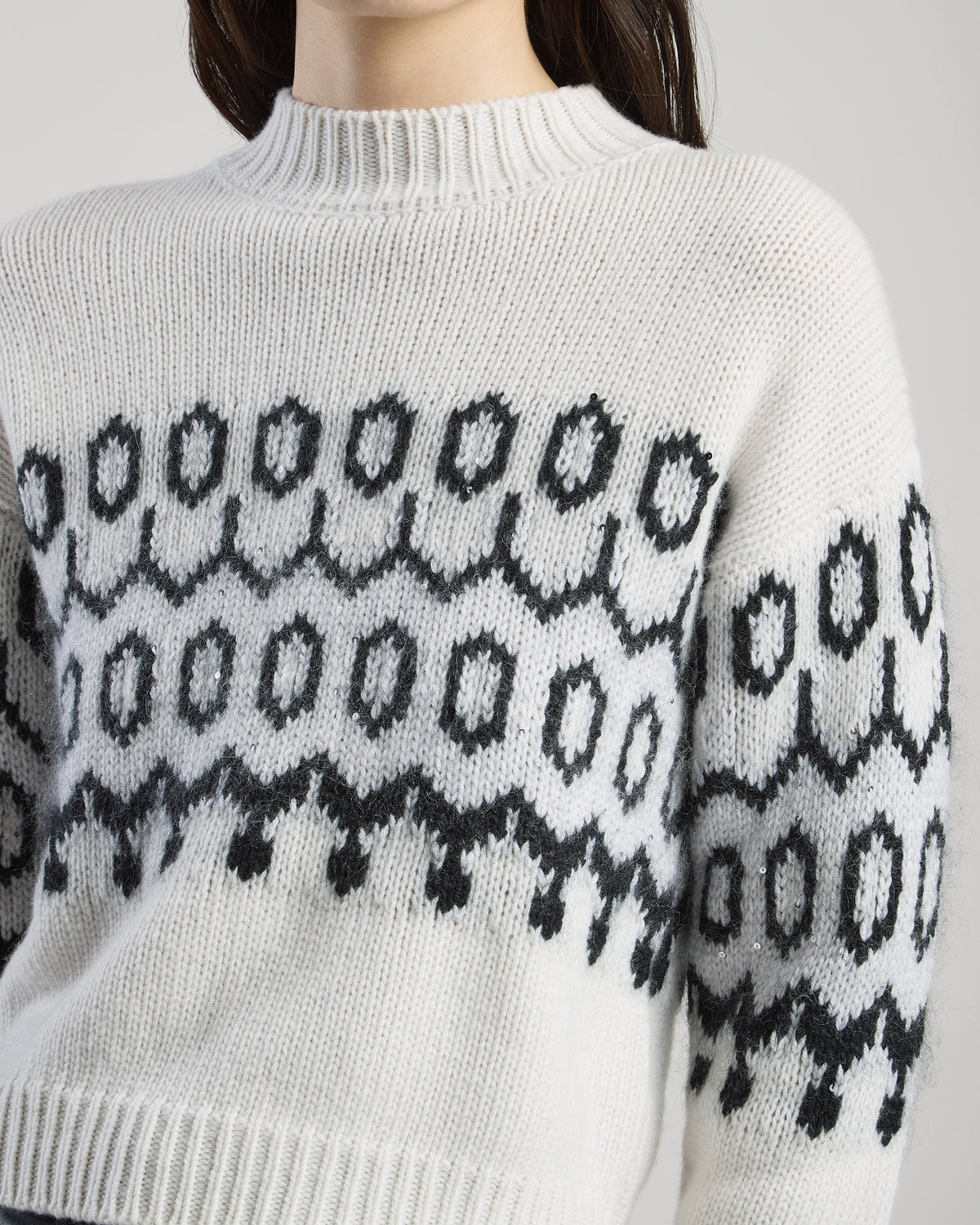 WOOL CASHMERE TURTLENECK SWEATER