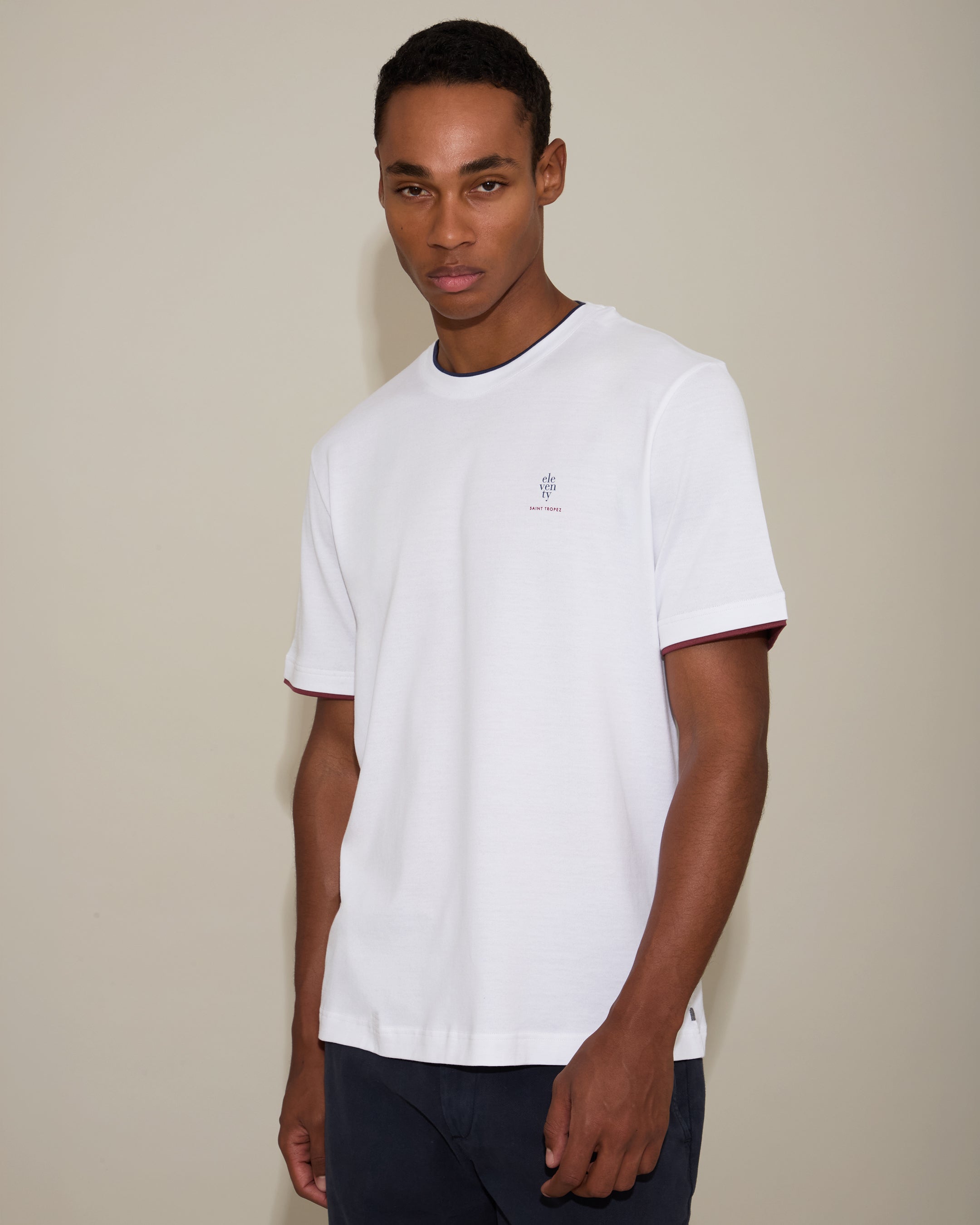 T-SHIRT GIROCOLLO COTONE JERSEY - 3