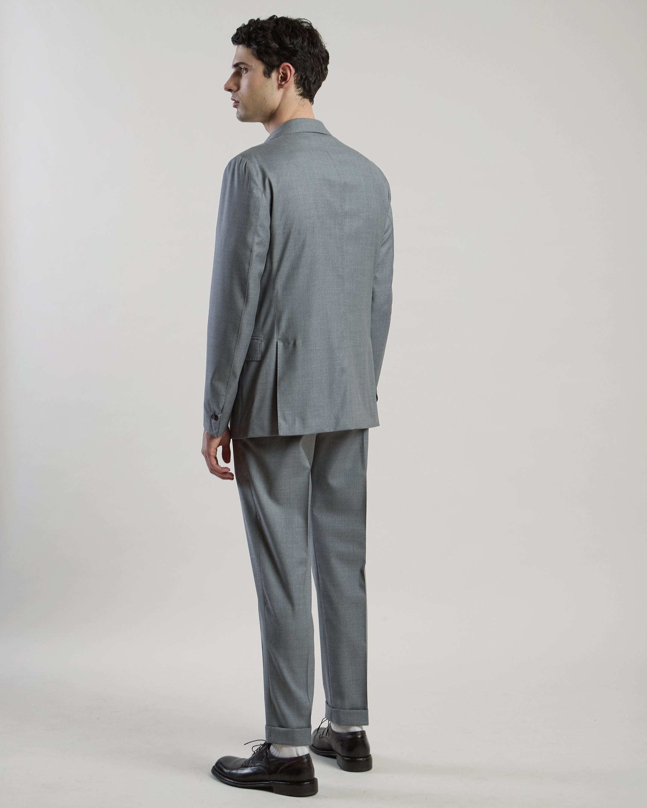 SINGLE-BREASTED WOOL SUIT - 2