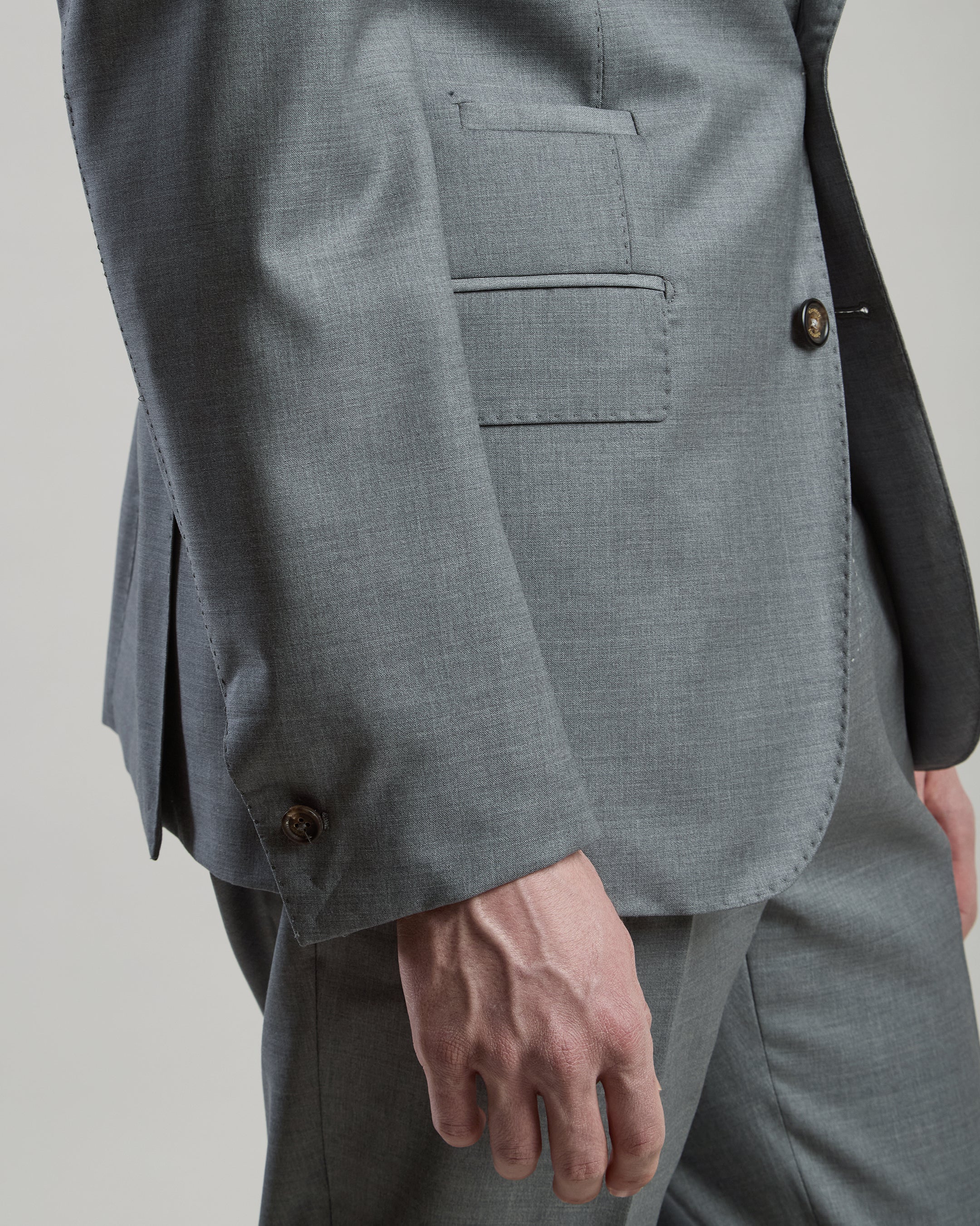 SINGLE-BREASTED WOOL SUIT - 3