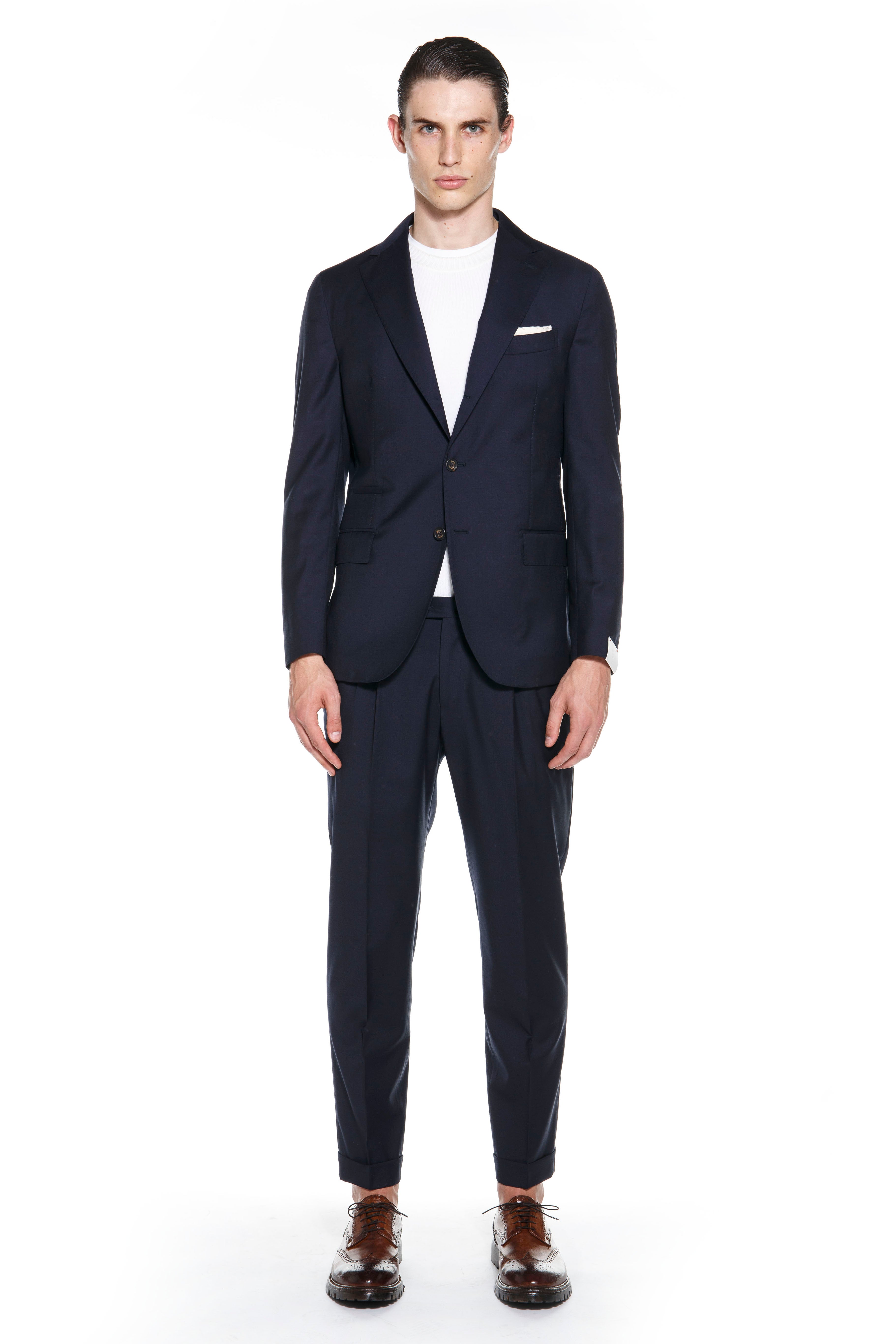 SINGLE-BREASTED WOOL SUIT - 7