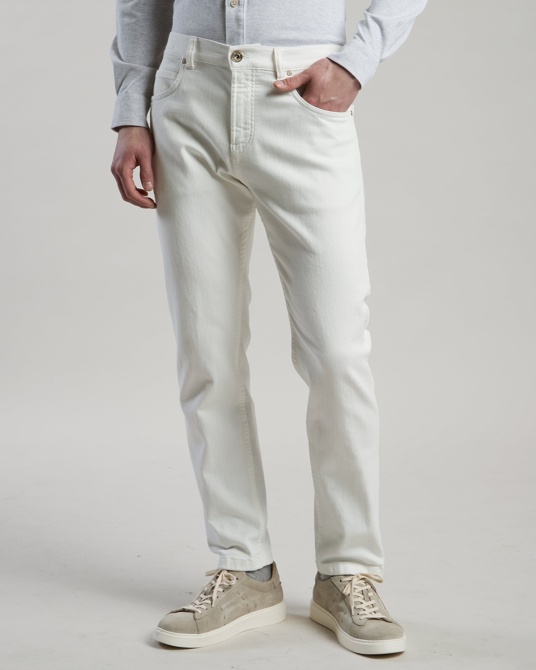 STRETCH COTTON DENIM - 1