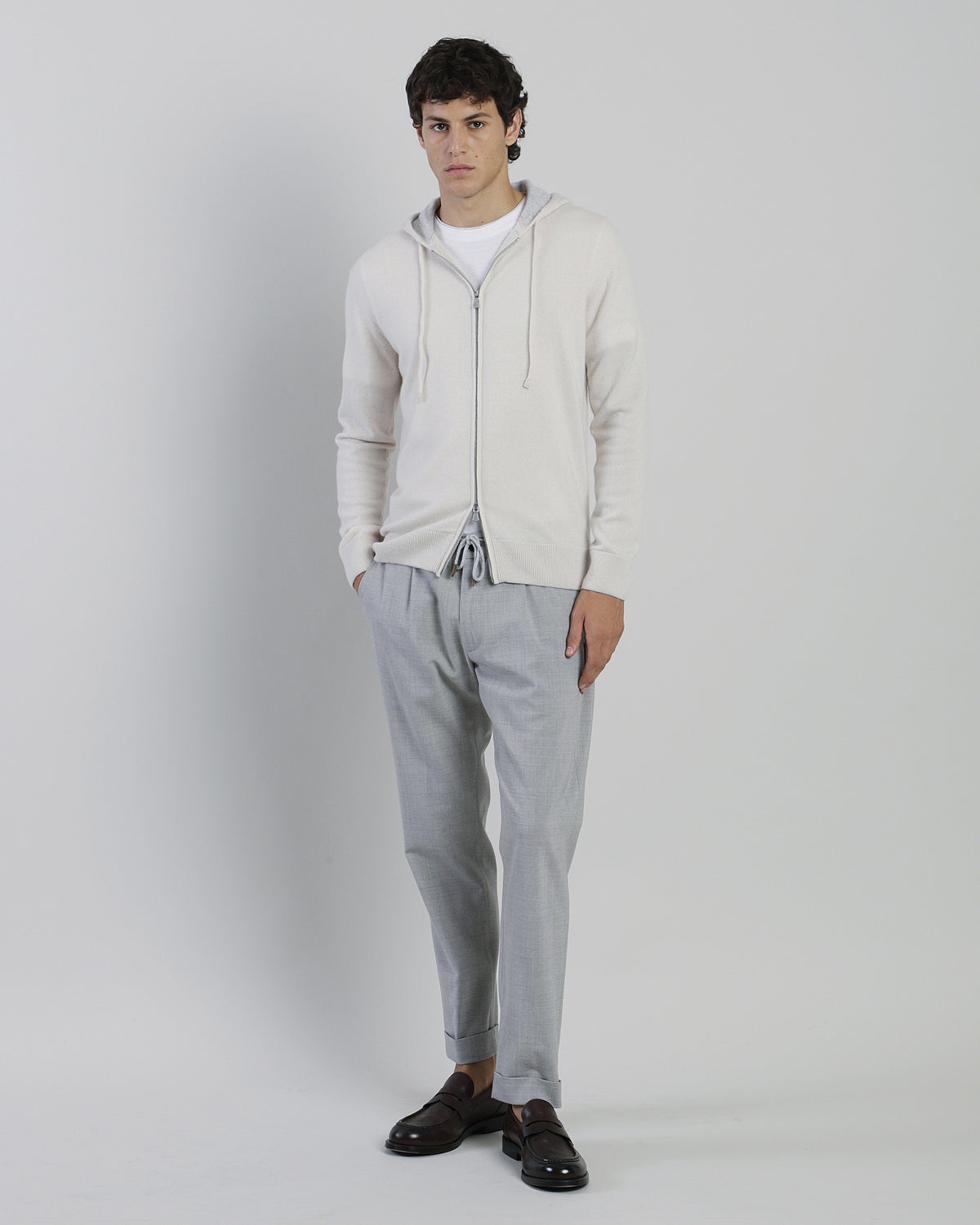 FULL ZIP HOODED SWEATER - 11