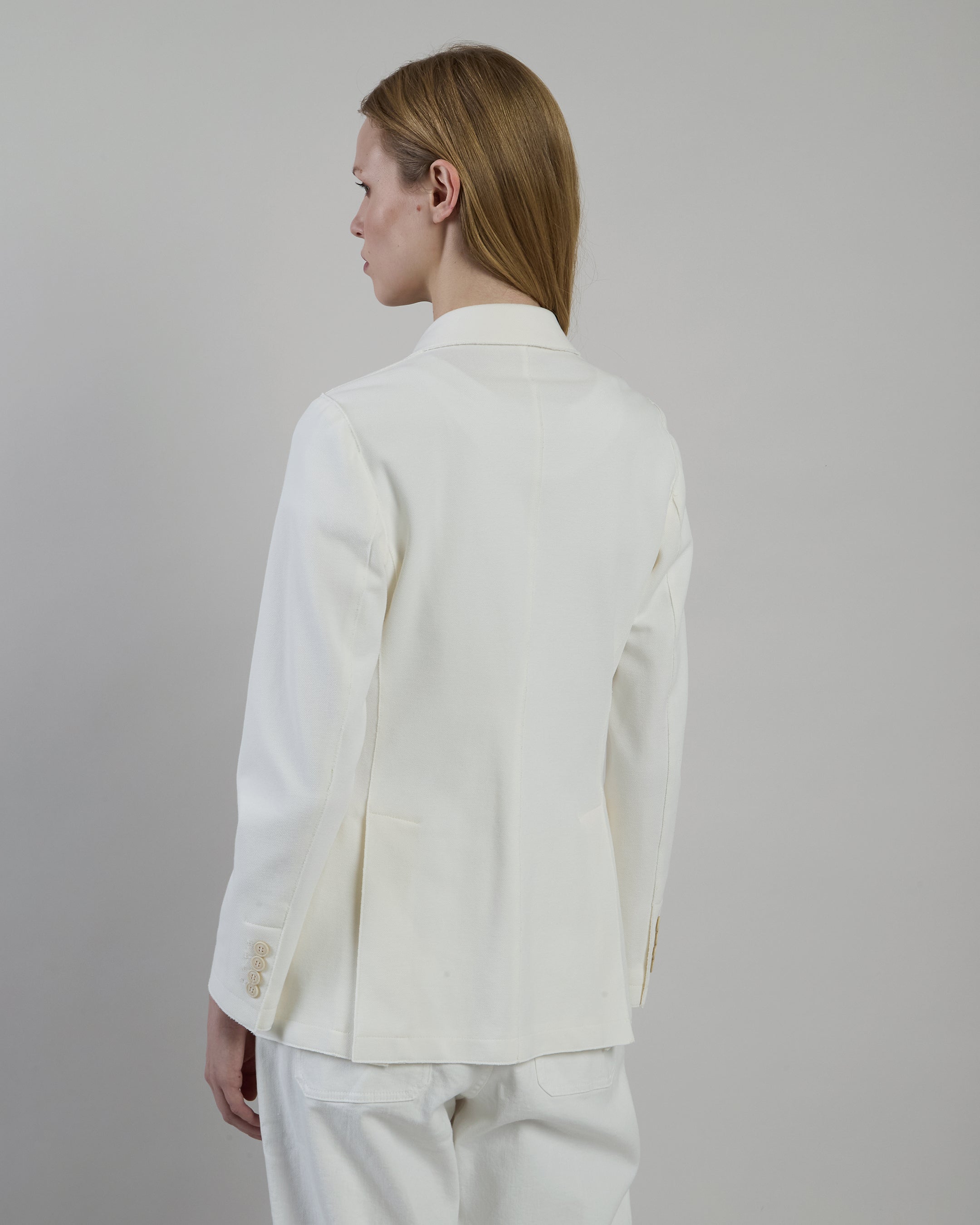 SINGLE-BREASTED STRETCH COTTON JACKET alternative