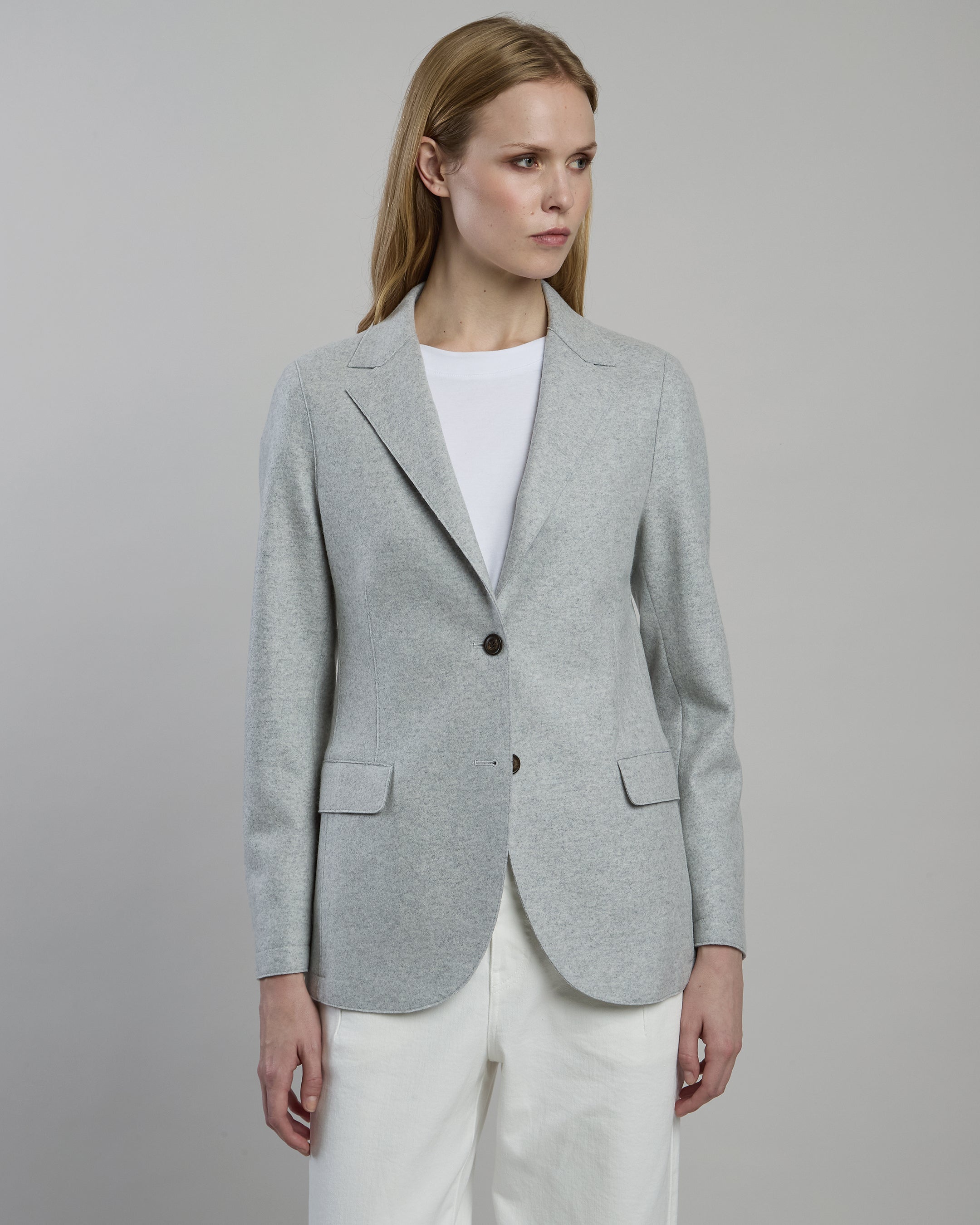 SINGLE-BREASTED WOOL JACKET