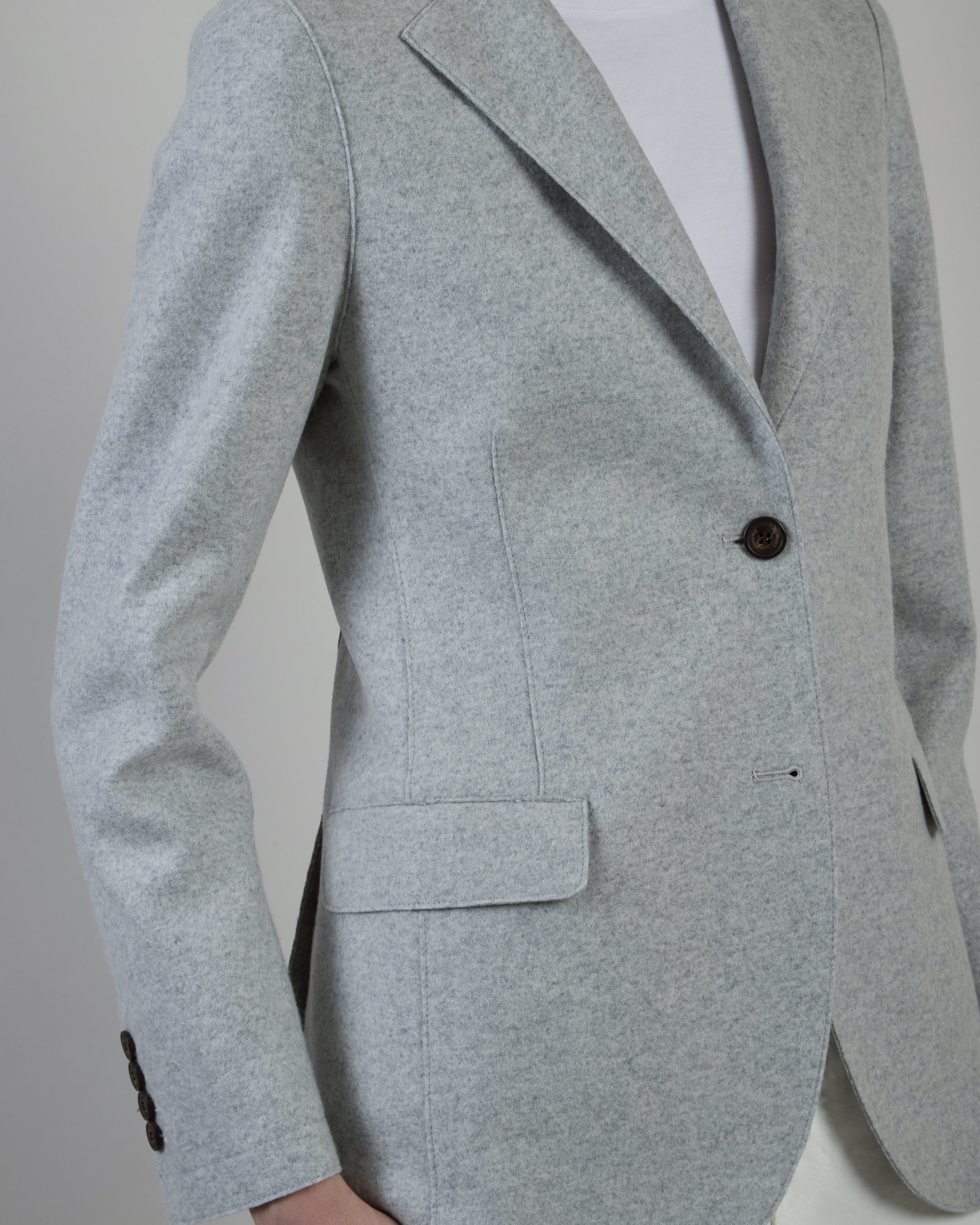 SINGLE-BREASTED WOOL JACKET
