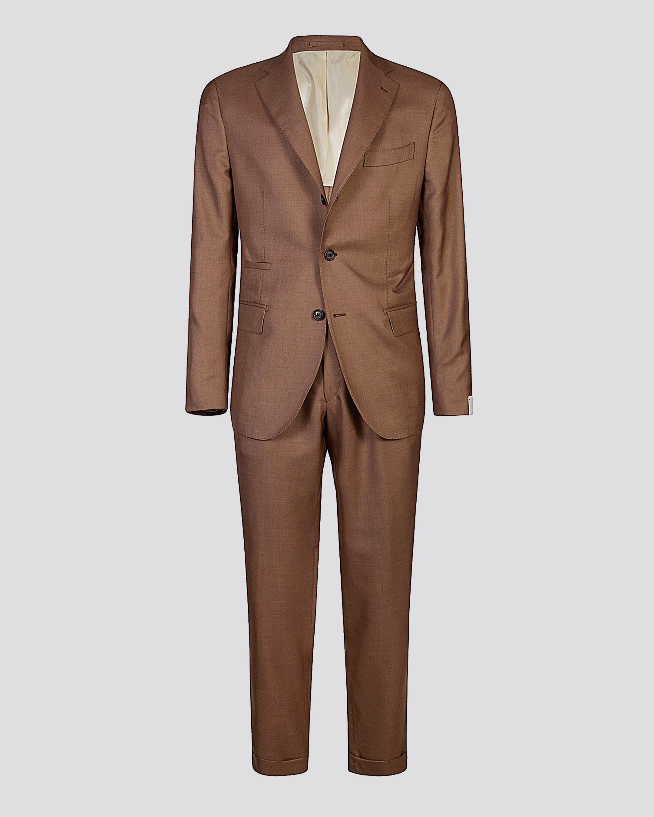 SINGLE BREASTED SUIT WITH PENCED PANTS - 4